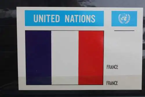 Frankreich, Blanco Maximumkarte der UNO 1983