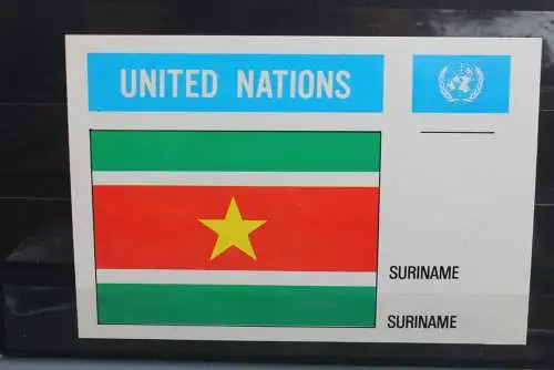 Suriname, Blanco Maximumkarte der UNO 1983