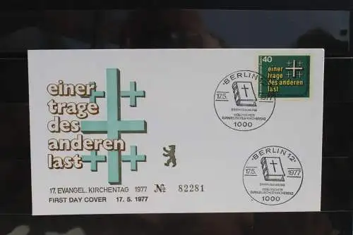 Berlin 1977; FDC Ev. Kirchentag; MiNr. 548