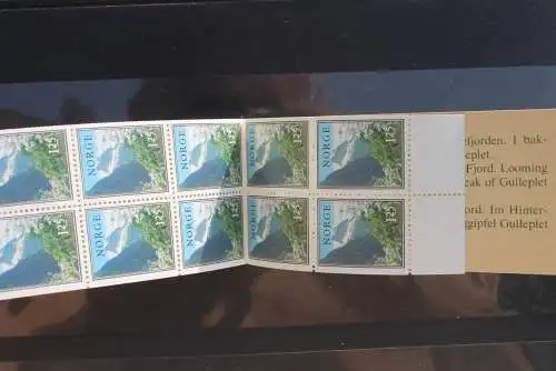 Norwegen 1976,  Markenheftchen: Nordische Natur, Landschaften, MNH