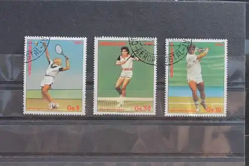 Paraguay 1986, Tennis, gebraucht