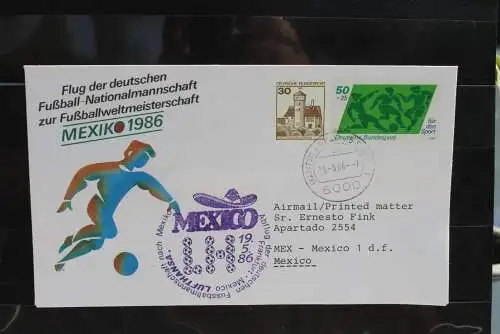 Deutschland 1986; Flug der deutschen Nationalmannschaft zur Fußball-WM Mexico 1986