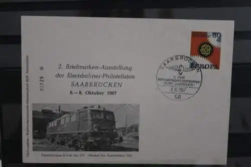 Deutschland 1967, Eisenbahner-Philatelisten Saarbrücken