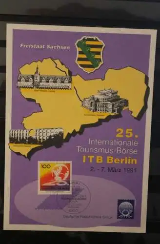 Deutschland  Gedenkblatt 25. Intern. Tourismus-Börse ITB Berlin 1991