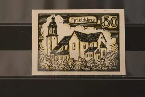 Notgeld Lippoldsberg / Hofgeismar, 50 Pf., kassenfrisch