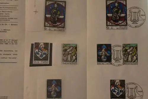 Belgien 1969; Ankündigungsblatt mit Schwarzdruck und Marke, ESST: Solidarität;  Fläm.  Ausg.