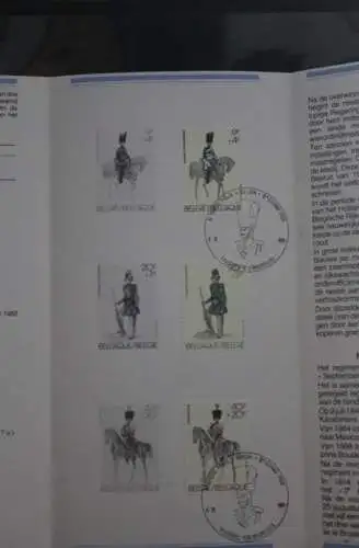 Belgien 1981; Ankündigungsblatt mit Schwarzdruck und Marke, ESST: Solidarität, Fläm.  Ausg.