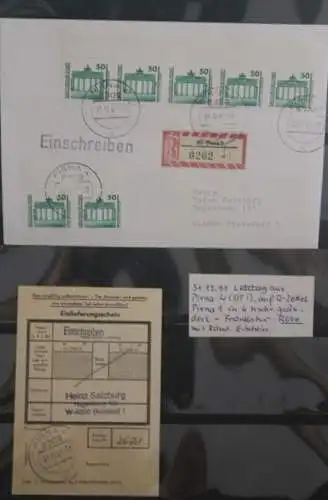 Deutschland DDR 1991; Letztag; Einschreiben