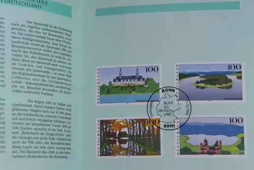 Deutschland 1996; Jahressammlung-ETB der Deutsche POST: Bilder aus Deutschland (IV),  MiNr. 1849-52, bitte lesen