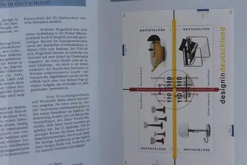 Deutschland 1998; Jahressammlung-ETB der Deutsche POST: Design in Deutschland;  MiNr. Block 45, bitte lesen