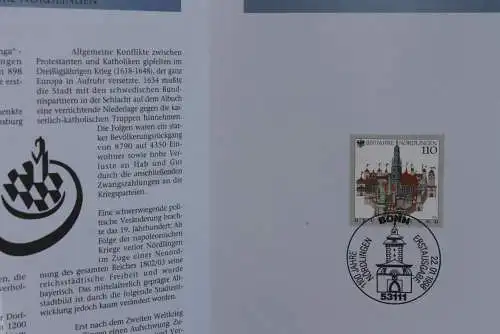 Deutschland 1998; Jahressammlung-ETB der Deutsche POST: 1100 Jahre Nördlingen,  MiNr. 1965, bitte lesen