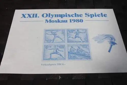 Vignette Olympische Spiele Moskau 1980