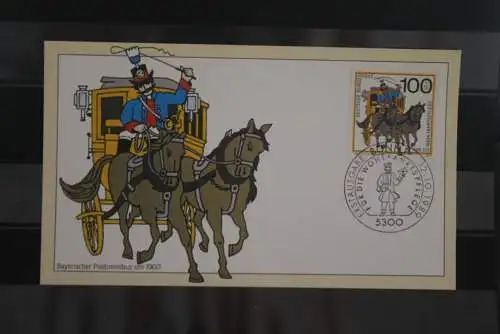 Deutschland; "Bayerischer Postomnibus um 1900": Ersttags-Sonderstempel Bonn