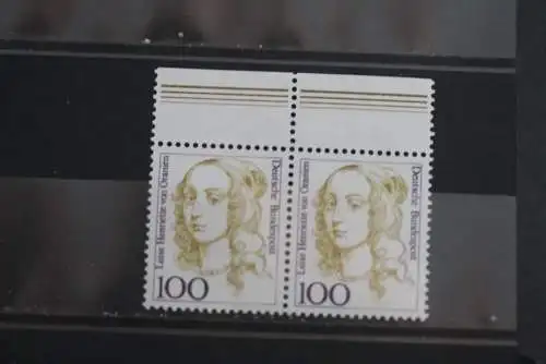 Deutschland; Freimarken: Frauen der deutschen Geschichte; 100 Pf., MiNr. 1756, waagerechtes Paar, MNH