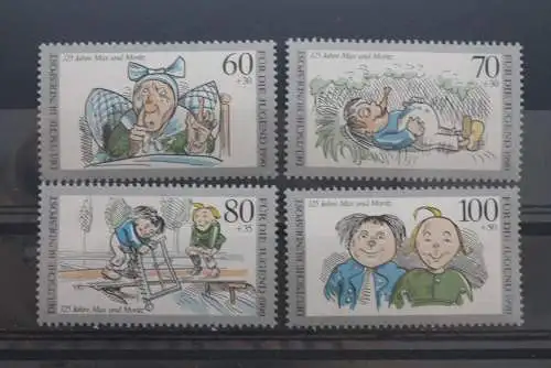 Deutschland, Für die Jugend 1990, Max und Moritz, MiNr. 1455-58, MNH