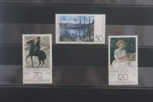 Deutschland 1978, Impressionismus,  MiNr. 886-88, MNH