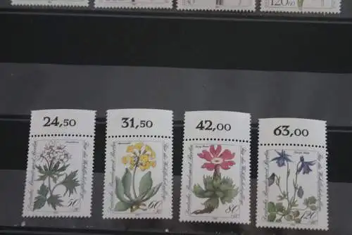 Berlin 1983, Für die Wohlfahrtspflege: Alpenblumen, Blumen,  MiNr. 703-06, MNH