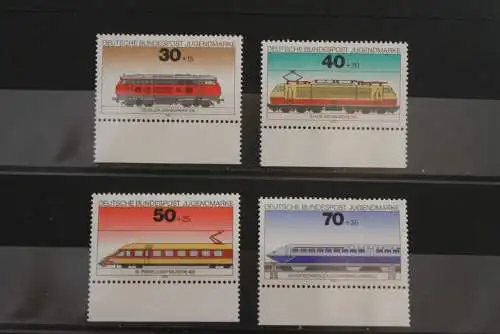 Deutschland 1975, Für die Jugend: Lokomotiven, Eisenbahn;  MiNr. 836-39, MNH