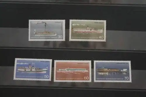 Berlin 1975, Personenschifffahrt, Schiffe,  MiNr. 483-87, MNH