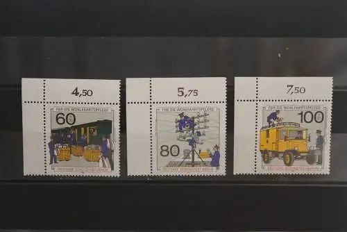 Berlin 1990: Für die Wohlfahrtspflege: Post und Telekommunikation; MiNr. 876-78, MNH