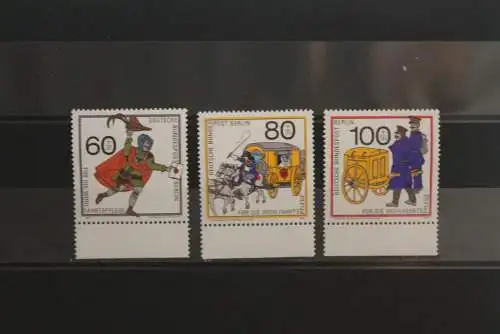 Berlin 1989: Für die Wohlfahrtspflege: Postbeförderung; MiNr. 852-54, MNH