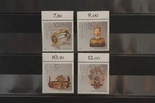 Deutschland  1988: Für die Wohlfahrtspflege: Schmuck; MiNr. 1383-86, MNH