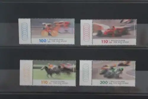 Deutschland 1999, Für den Sport: Rennsport, MiNr. 2031-34, MNH