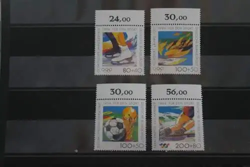 Deutschland 1994, Für den Sport: Olympische Winterspiele Lillehammer; MiNr. 1717-20, MNH