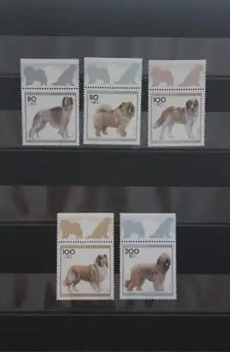 Deutschland 1996, Für die Jugend: Hunde; MiNr. 1836-40, MNH