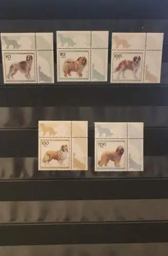 Deutschland 1996, Für die Jugend: Hunde; MiNr. 1836-40, MNH