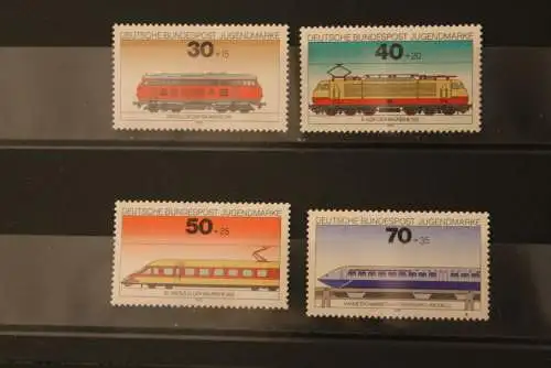 Deutschland 1975, Für die Jugend: Eisenbahnen; Lokomotiven, MiNr. 836-39, MNH