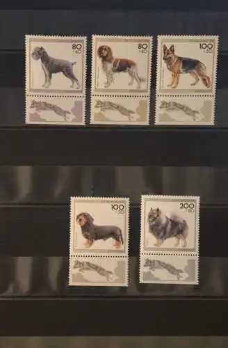 Deutschland 1995, Für die Jugend: Hunde; MiNr. 1797-1801, MNH