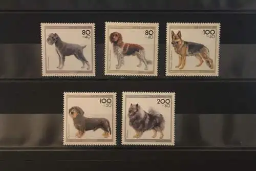 Deutschland 1995, Für die Jugend: Hunde; MiNr. 1797-1801, MNH