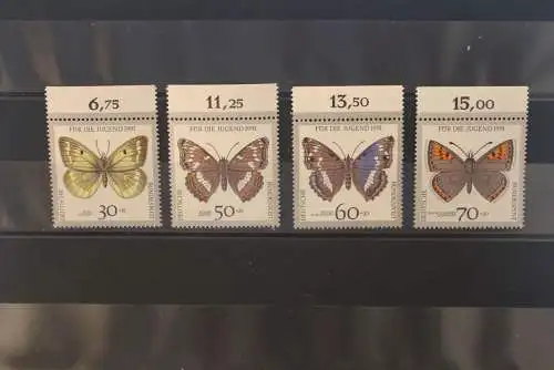 Deutschland 1991, Für die Jugend: Schmetterlinge; MiNr. 1512-19, MNH