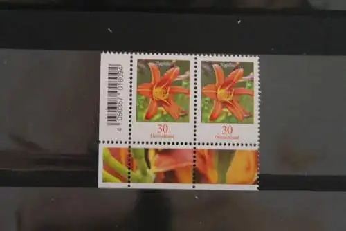 Deutschland; Freimarke: Blumen; Taglilie 30 C., ungebraucht, waagerechtes Paar