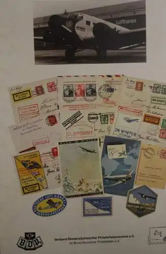 Deutschland 1986; 2. BDPh-Belegmappe; 40. Bundestag; 80 Jahre Luftfahrt in  Hannover