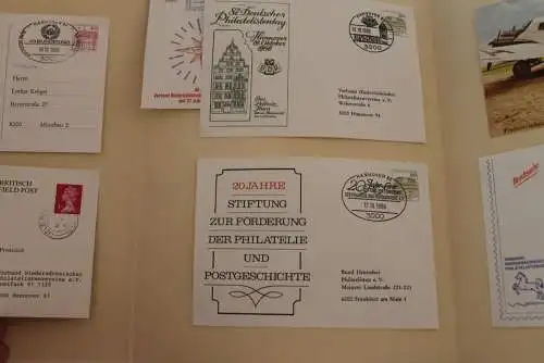 Deutschland 1986; 2. BDPh-Belegmappe; 40. Bundestag; 80 Jahre Luftfahrt in  Hannover