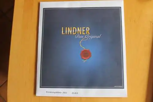 Deutschland, LINDNER Nachtrag 2002 Erinnerungsblätter der Deutschen Post; Neuwertig, in OVP