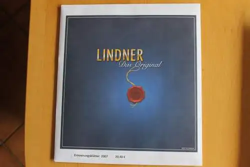 Deutschland, LINDNER Nachtrag 2007 Erinnerungsblätter der Deutschen Post; Neuwertig, in OVP