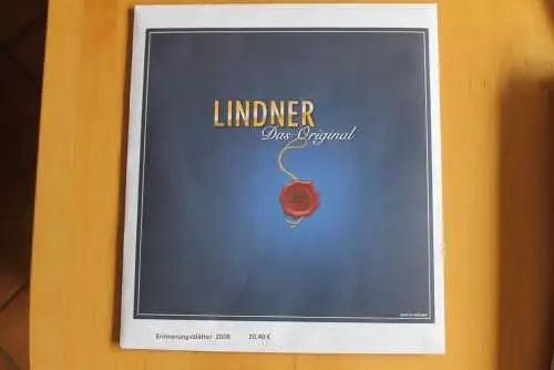 Deutschland, LINDNER Nachtrag 2008 Erinnerungsblätter der Deutschen Post; Neuwertig, in OVP