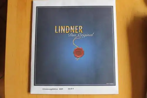 Deutschland, LINDNER Nachtrag 2009 Erinnerungsblätter der Deutschen Post; Neuwertig, in OVP