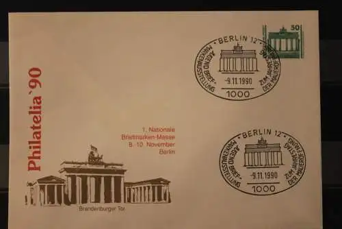 Deutschland 1990; Philatelia '90 Berlin, Brandenburger Tor; Sonderstempel