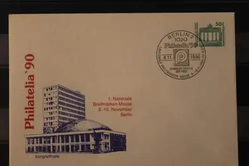 Deutschland 1990; Philatelia '90 Berlin, Kongreßhalle, Sonderstempel