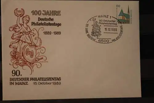Deutschland 1989; 90. Philatelistentag, Sonderstempel Mainz