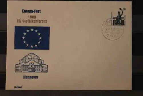 Deutschland 1988; Europafest Hannover 1988, gebraucht