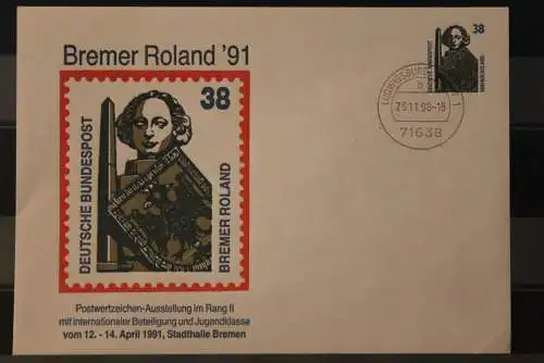 Deutschland 1991; Briefmarken-Ausstellung Bremer Roland '91, Bremen