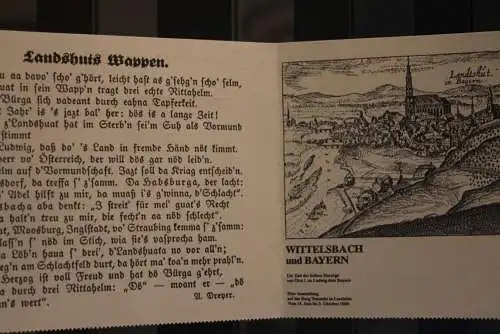 Deutschland 1980, Ausstellung Wittelsbach und Bayern; Sonderstempel Landshut