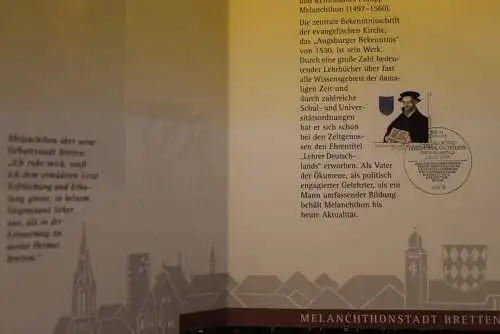 Deutschland 1997, Erinnerungsblatt, Gedenkblatt: Philipp Melanchthon