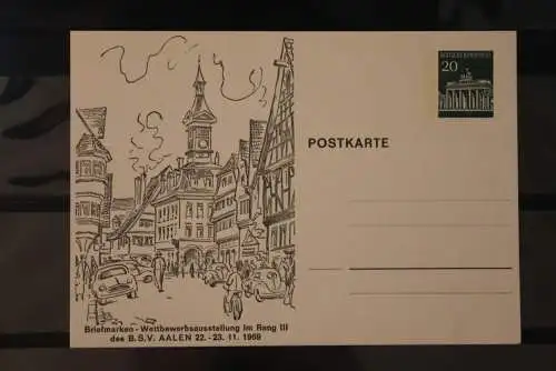 Deutschland, Ganzsache Briefmarken-Ausstellung Aalen 1969, PP 43