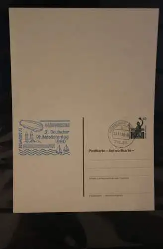 Deutschland, Postkarte mit Antwortkarte: LZ 127 "Graf Zeppelin, DO X; Sonderstempel Friedrichshafen